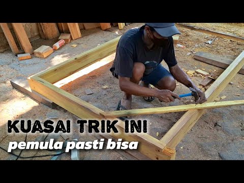 Ternyata seperti ini ‼️ Cara membuat kusen double profil | DIY WOODWORKING