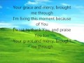 "Your Grace and Mercy" video and lyrics by the Mississippi Mass Choir