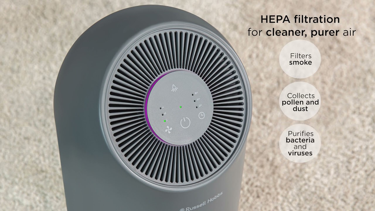 Russell Hobbs Ozone Free Clean Air Compact Air Purifier Dunelm