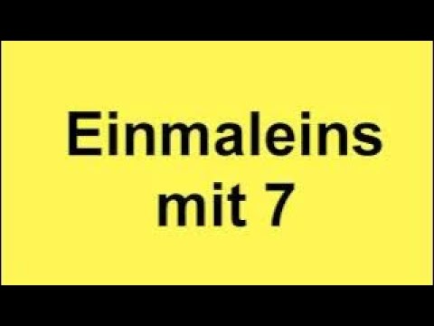 Die Siebenerreihe - Das 1x7 Lied - Mathe Lernlieder - Einmaleins mit 7