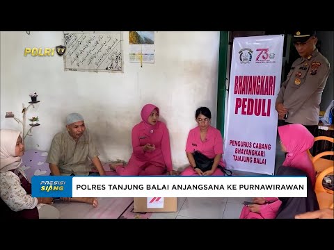 POLRES TANJUNG BALAI BERANJANGSANA KE PURNAWIRAWAN DAN WARAKAWURI, JELANG HARI BHAYANGKARA KE-79