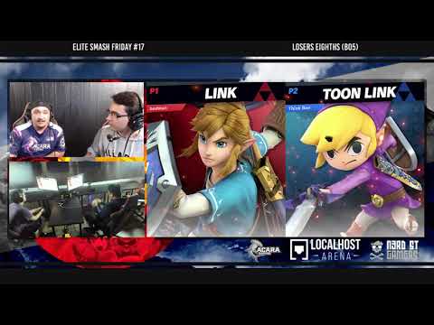 Elite Smash Friday #17 - SKS|Fabian (Link) Vs. Dusty (Toon Link) - Losers Eighths