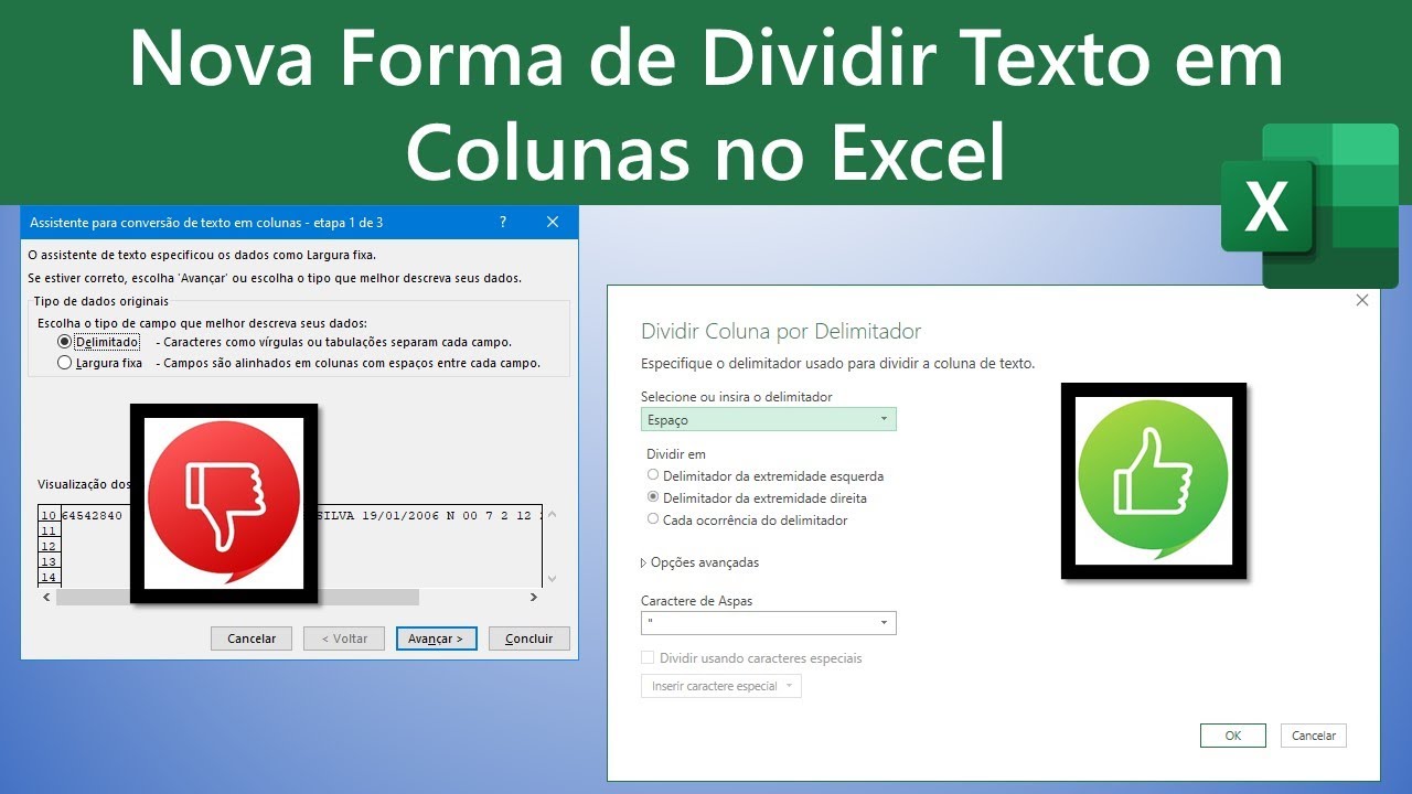 Nova Forma de Dividir Texto em Colunas no Excel