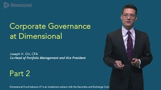 Joe Chi on Corporate Governance: Part Two