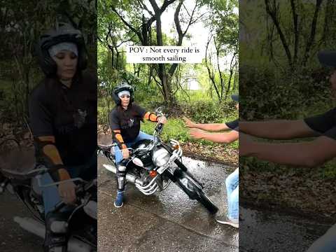 Royal Enfield Classic Gone Slip On Road | B 4 Bullet | #shorts #youtubeshorts #bullet #viral