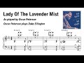 Oscar Peterson - Lady Of The Lavender Mist (OP plays Duke Ellington) | Jazz piano transcription