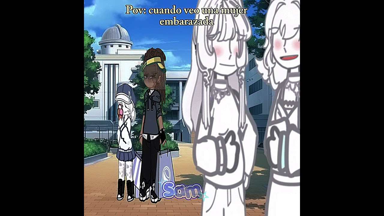 Yo cuando veo a una mujer embarazada 🤰#gacha #gachaclub #new #humor