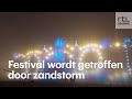 In beeld: dodelijk rondvliegend decor op Spaans festival