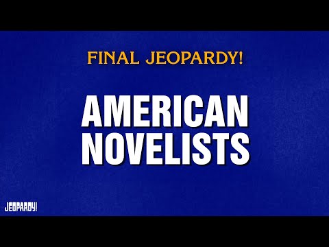 American Novels | Final Jeopardy! | JEOPARDY!