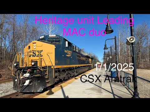 CSX Amtrak on New Year’s Day 1/1/2026 @calebtrains2261