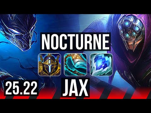 NOCTURNE vs JAX (TOP) | 8/0/5, Legendary | KR Master | 25.22