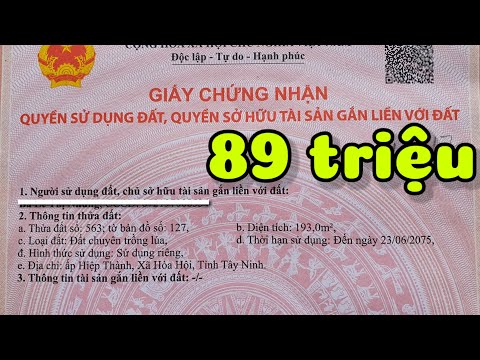 Nhà nghèo quá nên bán miếng đất dành dụm hơn 3 năm chỉ 89 triệu sổ hồng riêng cách đường nhựa 100m