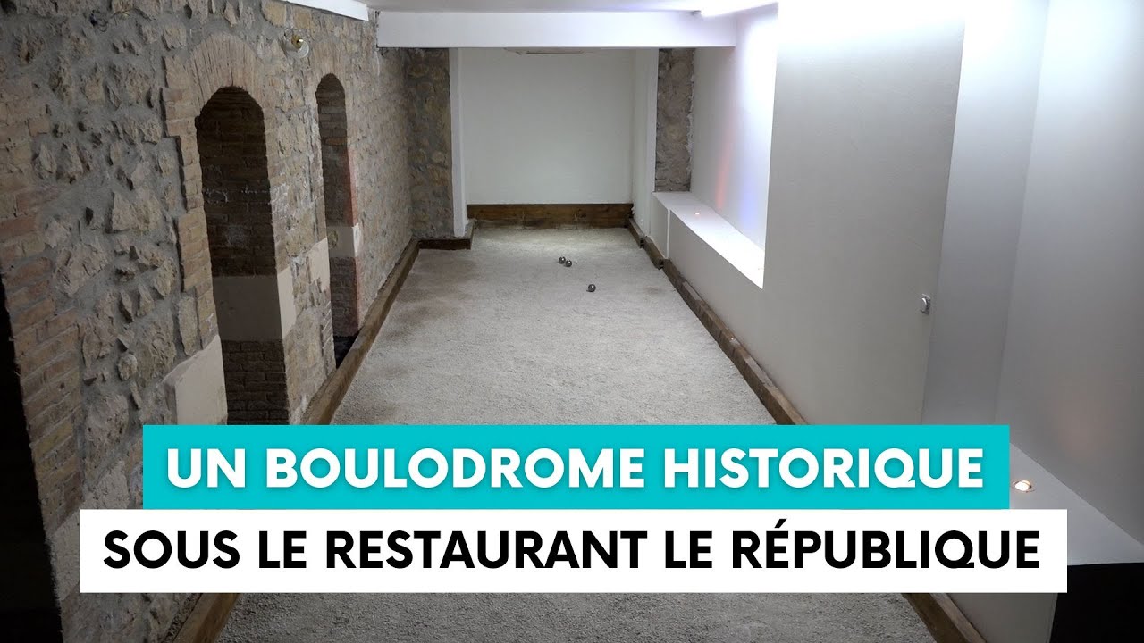 Un boulodrome souterrain insolite au sein du restaurant Le République