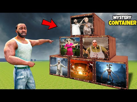 Franklin Opens Every HAUNTED Mystery Container In Indian Bike Driving 3D! 😱