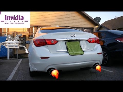 Q50 GETS INVIDIA CATBACK EXHAUST!