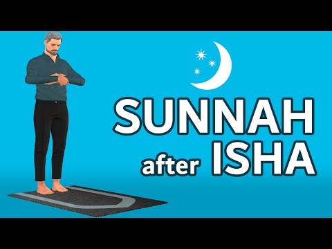 How to pray Sunnah after Isha for men (beginners) - with Subtitle