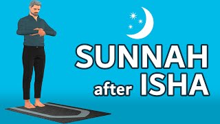 How to pray Sunnah after Isha for men (beginners) - with Subtitle