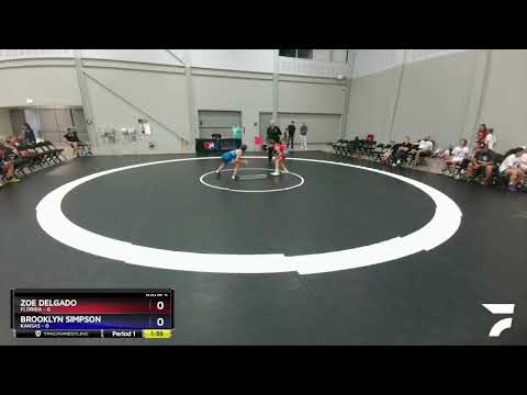110 Lbs Round 1 (8 Team) - Zoe Delgado, Florida Vs Brooklyn Simpson, Kansas E318