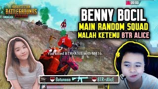 Download lagu BENNY BOCIL PLAYS RANDOM SQUAD AND ENDS UP RUNNING INTO BTR ALICE !!! - PUBG MOBILE INDONESIA mp3