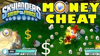 Skylanders Swap Force Money Cheat / Upgrade Fast ($$$ Hack / Trick / Tip w/ Sky Diamond)