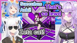 Pekora, Fubuki, Okayu Were Amazed by Azki's New Outfit, Then Pekora Found Out Zeta Is a Cat?!
