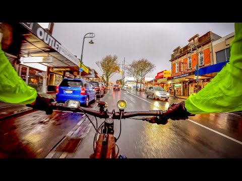 Insane rain microburst | Morning, bike commute to work🇳🇿🚴🏻‍♂️Full IFR