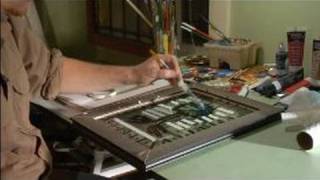 How to Paint on a Piece of Glass : How to Paint in Layers on Framed Glass