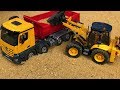 Great JCB Backhoe And Dump Truck Construction Toys Bruder Truck Tractor Excavator Action