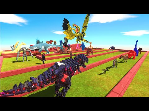 TEK DINOSAUR DEATH RUN WITH BOSSES -Animal Revolt Battle Simulator