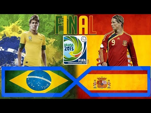 Final Das Copa Das Confederações 2013 Brasil e Espanha ⚽😃