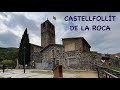 castellfollit de la roca girona spain walking tour 4k