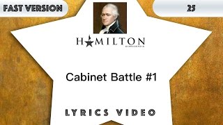 25 episode: Hamilton - Cabinet Battle #1 [Music Lyrics] - 3x faster