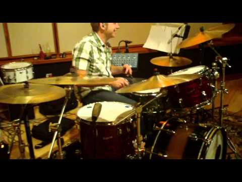 Brian Mcrae - overdubbing drums on NicoleFentress recording session