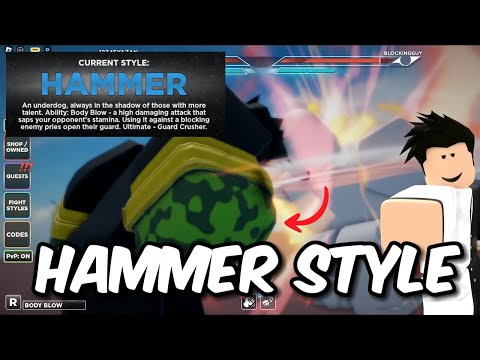 HAMMER STYLE SHOWCASE IN UNTITLED BOXING GAME [Roblox UBG]