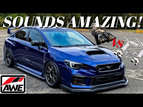 AWE Touring vs AWE Track Exhaust Comparison on My Subaru STI | REVING, IN CABIN, AND FLYBYS!