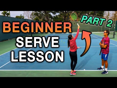 Beginner Tennis Lesson: Serve Progressions Part 2 thumbnail
