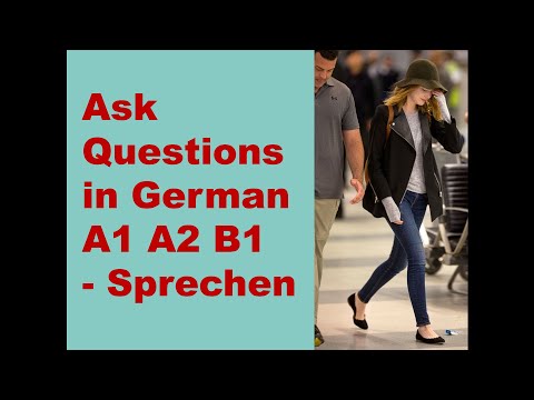 Asking Questions in German A1 A2 B1 | Sprechen prüfung, W-Fragen