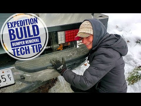 E7 | Custom Expedition Overland Flatbed Camper Build | Tech Tip Damaged Screw? | Bumper Removal |