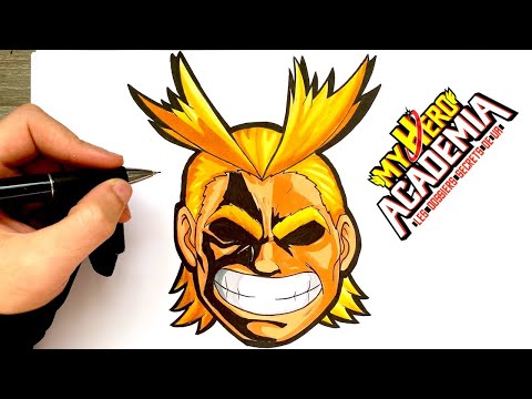 TUTO DESSIN ALL MIGHT MY HERO ACADEMIA