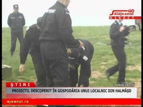 PROIECTIL DESCOPERIT ÎN GOSPODARIA UNUI LOCALNIC DIN HALMĂȘD