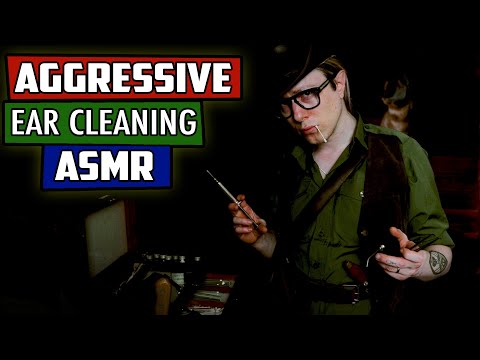 Aggressive Ear Cleaning ASMR (South African Doctor Makes Your Ears Lekker Like)