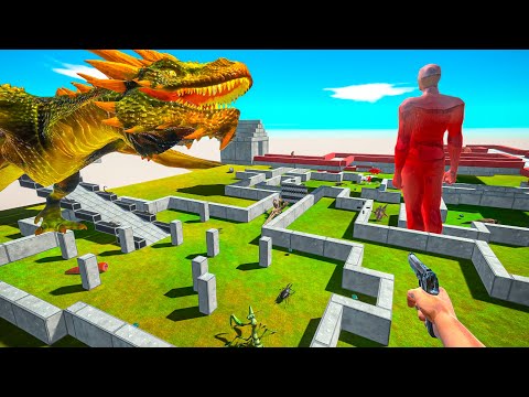 FPS AVATAR SAVE GIRLFRIEND FROM DRAGON DEADLY MAZE - Animal Revolt Battle Simulator