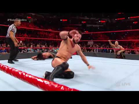 Seth Rollins used his banned move Curb Stomp against Finn Bálor