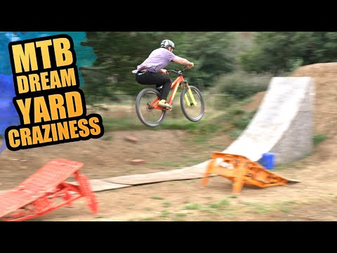 BUILDING A NEW JUMP AND SENDING CRAZY KICKER RAMP GAPS - MTB DREAM YARD