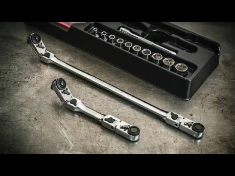 GearWrench locking flex head multi-function ratchets