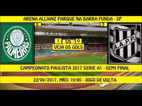CAMPEONATO PAULISTA 2017 SERIE A1 PALMEIRAS 1 X 0 ...