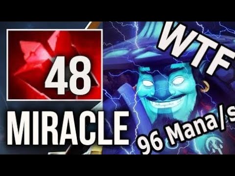 WTF BUILD DOTA2 EPIC 48 Charges Bloodstone Solo Kill vs 2 Storm Boss by Miracle- 9300 MMR 7.05 Dota