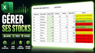 Gérer ses stocks sur Excel (+ modèle)