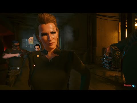 Meredith Stout before the pickup - Cyberpunk 2077
