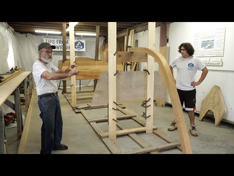 Building the 23' V-Bottom Skiff - Episode 3: Building the stem and molds